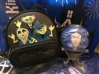 Disney Parks Haunted Mansion Mini Backpack Crossbody And Madame Leota Sipper