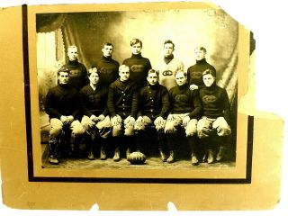 Great Photo Of The Football Team Cape Girardeau Missouri 1913 Large Cabinet Phot