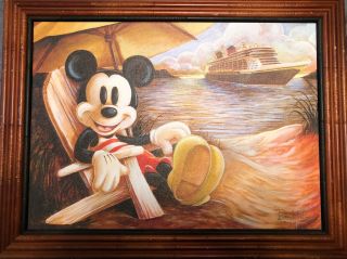 Disney Cruise Line Framed " Mickey 