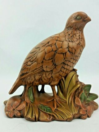 Vintage Holland Mold Quail Bird Ceramic Pottery Mid Century Modern Figurine 7 "