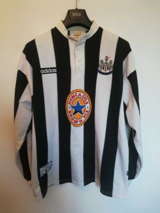 Vintage Adidas Newcastle United 1995/1997 Home Football Shirt L/s Size Xl