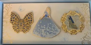 Disney Store Live Action Cinderella Le 400 Boxed Pin Set Of 3 (2015)