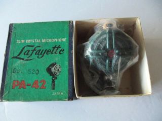 Vintage Lafayette Pa - 42 Crystal Microphone -