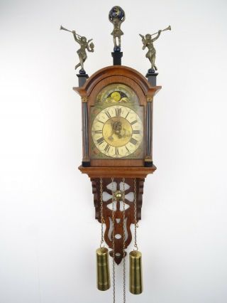 Friesian Warmink Wuba Repair Dutch Wall Clock Vintage Antique 8 Day (zaanse Era)