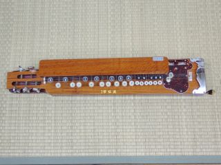 Japanese antique vintage lacquer wood 5 string Taisho Koto harp chacha 2