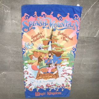Disney Parks Beach Bath Towel Splash Mountain Br’er Rabbit Bear Fox Vintage