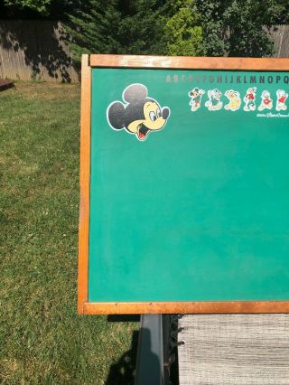 Vintage Walt Disney Productions Mickey Mouse Disney Characters Chalkboard 1960 ' s 2