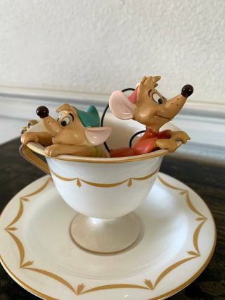 Wdcc Disney Classics Cinderella Gus And Jaq Tea For Two & Saucer -