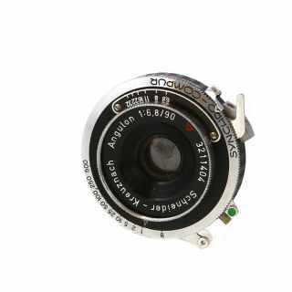 Vintage Schneider 90mm F/6.  8 Angulon Synchron - Compur B (35mt) 4x5 Lens - Bg