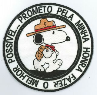 Portugal Scouts I Promise By My Honor To Do The Best Possible Snoopy Scout Patch