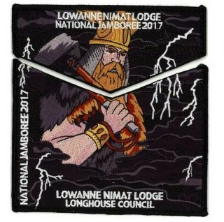 Longhouse Council Csp/bsa Boy Scout Patch Set/2017 National Jamboree Scout/rare