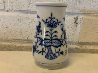 Vintage Antique German Meissen Porcelain Blue Onion Pattern Small Vase