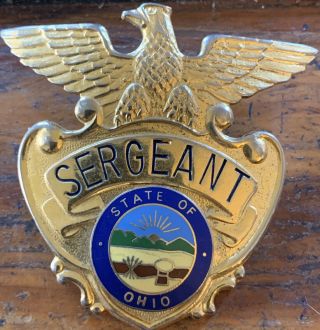 Vintage State Of Ohio Sergeant Badge