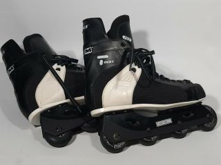 Ccm Tacks 155 Inline Roller Blades Street Hockey Skates Vintage Black Size 13