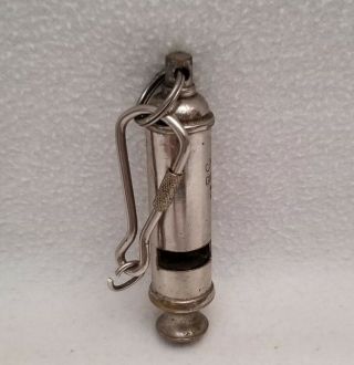 Vintage Canadian GIRL GUIDES metal whistle 3