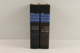Vintage Memoirs Of Harry S.  Truman Two Book Set