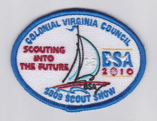 100 Years Of Boy Scouts Of America Colonial Virginia Council Scout 2010 Patch