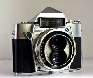 Vintage Agfa Optima Reflex 35mm Camera Twin Lens - 45mm F2.  8