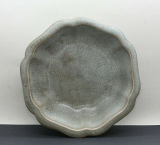 Fantastic Antique Chinese Ge Yao 哥窑 Crackle Drip Glaze Porcelain Bowl C1800s