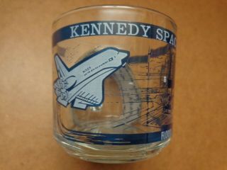 Vintage Anchor Hocking Kennedy Space Center Mug/cup,  Clear Glass,  Nasa