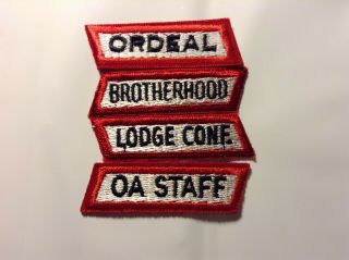 Tu - Cubin - Noonie Oa Lodge 508 Old Scout Activity Patch Segments