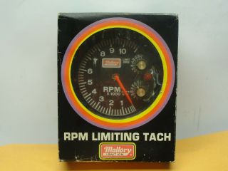 Vintage 681 Mallory Rpm Timing Tach Tachometer Hot Rod Gasser Nhra Drag Racing