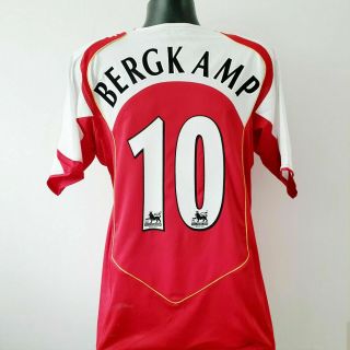 Bergkamp 10 Arsenal Shirt - Large - 2004/2005 - Home Jersey Vintage Nike O2