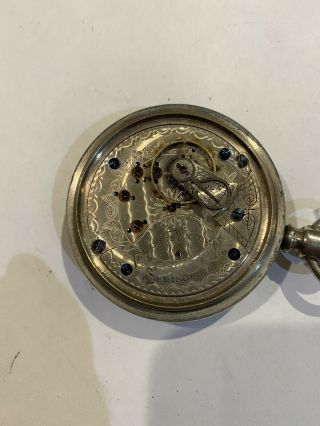 Illinois Scarce Grade 61 Adjusted 17 Jewel Railroad Pocket Watch Dial Runs