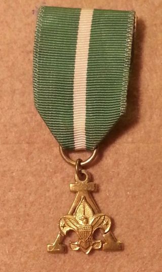 Vintage Boy Scouts Scouters Training Award Medal 10k Gold Filled - A00865