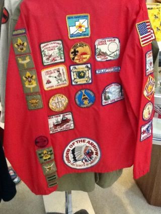Wind Breaker With Patches - Creve Coeur Council Trail / Camp / Ect Boy Scout Bsa