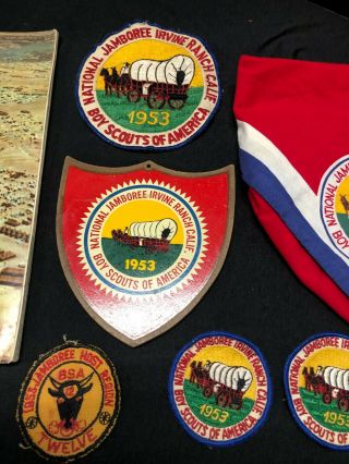 Incredible Vtg 1953 BSA National Jamboree Memorabilia Patches,  COINS,  & MORE 3