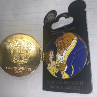 DISNEY PIN Belle Beauty And The Beast Cast 2012 Opening Be Our Guest Restaurant 2