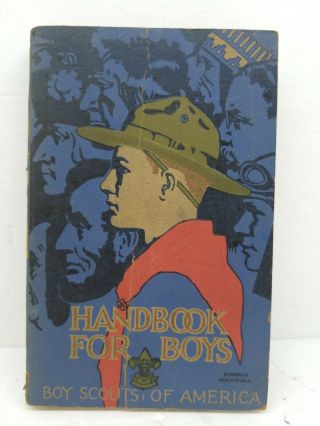 Vintage 1928 Bsa Boy Scout Handbook For Boys 1st Edition 6th Printing