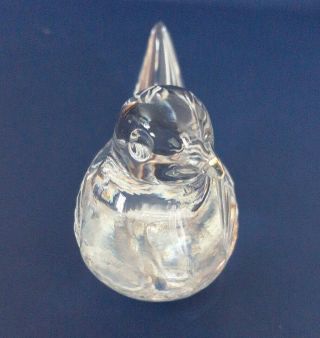 Cut Glass Dove Figurine vintage crystal bird clear sculpture statue Sun Catcher 2