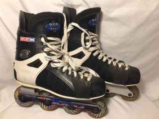 Ccm Tacks 252 Inline Roller Blades Street Hockey Skates Vintage Black Size 11