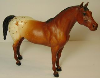 Vintage 1979 Breyer Horse Pony Of The Americas Bay Blanket 154 Black Mane Tail