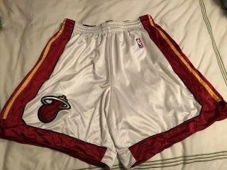 Vintage Miami Heat Nike Game Shorts,  White Size 44,  Nba Authentics