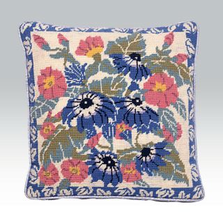 Ehrman Vintage Blue Daisies By Jill Gordon Needlepoint Tapestry Kit