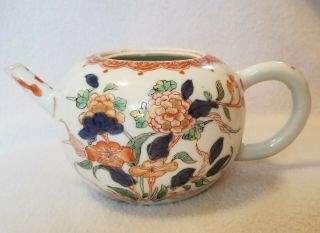 Kangxi Period Verte Imari Chinese Export Porcelain Teapot 18th Century 6 - 3/4 " L.