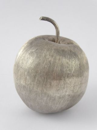 Quality Vintage Mexican Solid Sterling Silver Apple Taxco 925 Villasana 68 G
