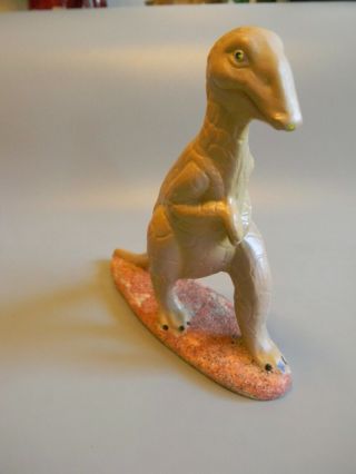 Trachadon Hand Painted Ceramic Dinosaur - Vintage Figurine -