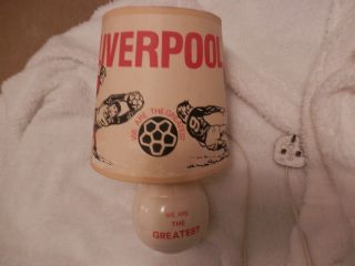 Vintage Liverpool Fc Lamp & Shade Circa 1960s 1970s We Are The Greatest