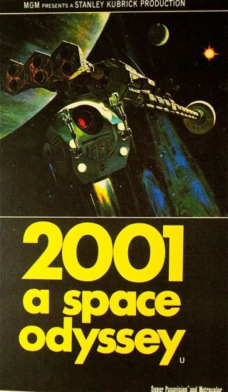 2001 A Space Odyssey - Stanley Kubrick 1968 Movie Lobby Card - Scarce