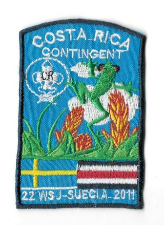 22nd World Jamboree - Sweden 2011 Boy Scout Patch Costa Rica Contingent Wsj Ist