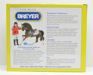 Breyer Special edition Little Debbie Horse and rider set Swiss Roll 701807 3