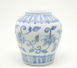 A Chinese Blue And White Porcelain Jar