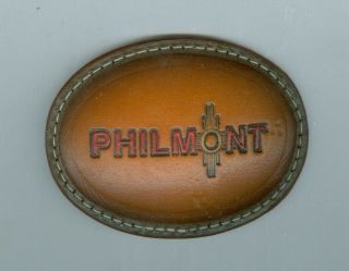 Older Boy Scout Philmont Scout Ranch Leather Belt Buckle