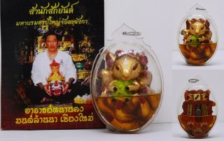 Magic Thai Amulet 9 Tails Fox Lady Oil Aj Khong Sak Charm Love Fortune Gambling