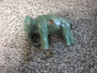 Vintage Small Adorable Cast Iron Elephant Figurine Piggy Bank 4.  5 " L And 2.  5 " H