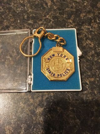 Vintage Rare York State Police Key Tag Chain Fob